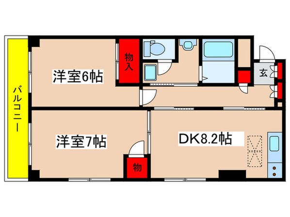 ボヌ－ル百合ヶ丘の物件間取画像